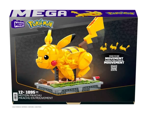 Clearance Mega Pokemon Kinetic Pikachu, Set Da Costruzione Da 1095 Pezzi, Personaggio Meccanizzato Con Percorso Roccioso Animato, Da Collezione, 12+ Anni, Hgc23 Set Costruzioni