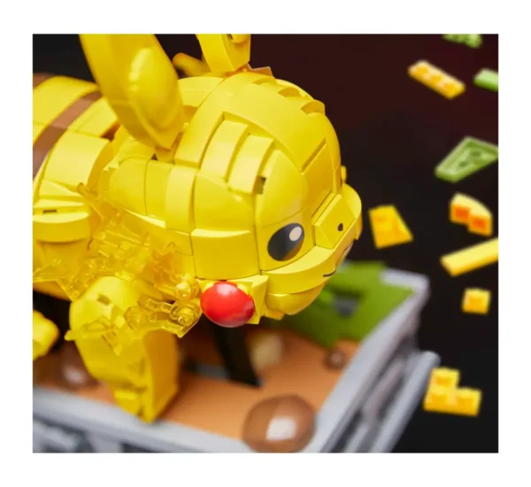 Clearance Mega Pokemon Kinetic Pikachu, Set Da Costruzione Da 1095 Pezzi, Personaggio Meccanizzato Con Percorso Roccioso Animato, Da Collezione, 12+ Anni, Hgc23 Set Costruzioni