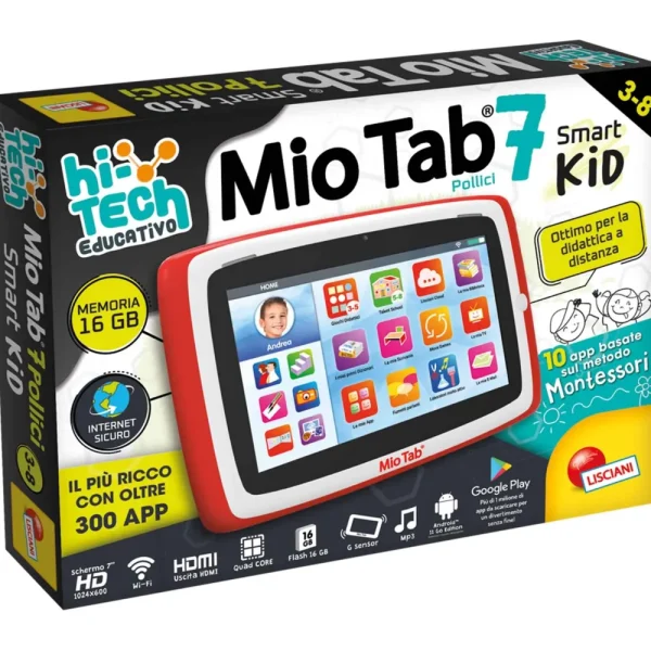 Hot Mio Tab 7" Smart Kid Tablet E Giochi Interattivi