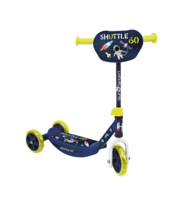 Outlet Monopattino 3 Ruote Per Bambini Da 2 A 4 Anni Con Struttura In Metallo E Pedana Antiscivolo | 20 Kg Di Capacita Massima Disponibile In Blu E Rosa Monopattini