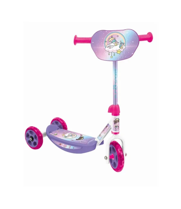 Outlet Monopattino 3 Ruote Per Bambini Da 2 A 4 Anni Con Struttura In Metallo E Pedana Antiscivolo | 20 Kg Di Capacita Massima Disponibile In Blu E Rosa Monopattini