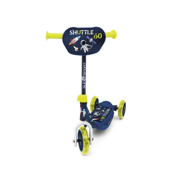 Outlet Monopattino 3 Ruote Per Bambini Da 2 A 4 Anni Con Struttura In Metallo E Pedana Antiscivolo | 20 Kg Di Capacita Massima Disponibile In Blu E Rosa Monopattini