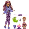 Online Clawdeen Wolf Creepover Party, Bambola Con Outfit Dettagliato E Accessori Per Il Pigiama Party, Cucciolo Crescent Incluso Fashion Dolls