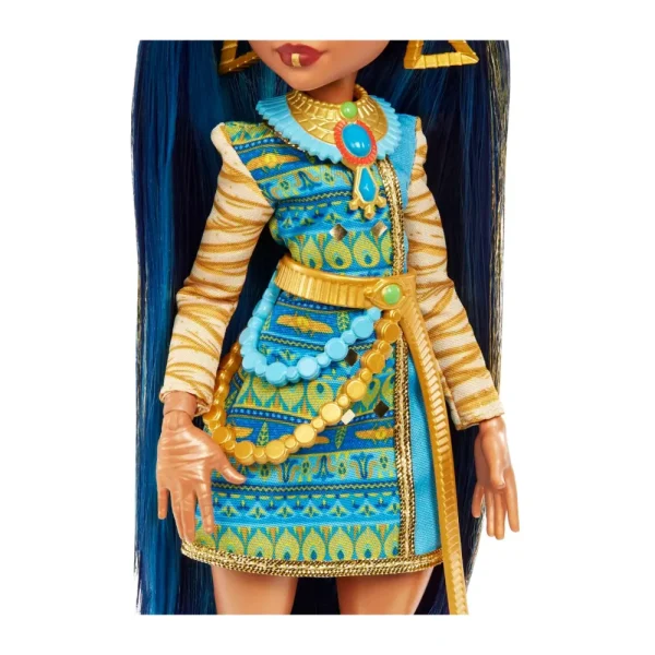 Fashion Cleo De Nile, Bambola Snodata Alla Moda, Dai Capelli Con Ciocche Blu, Con Accessori E Cagnolino, Giocattolo Per Bambini, 4+ Anni, Hhk54 Fashion Dolls