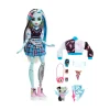 Fashion Frankie, Bambola Snodata Alla Moda, Dai Capelli Con Ciocche Blu E Nere, Con Accessori E Cucciolo, Giocattolo Per Bambini, 4+ Anni, Hhk53 Fashion Dolls