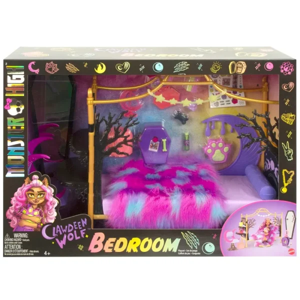 Shop Playset Camera Da Letto Di Clawdeen Wolf Fashion Dolls