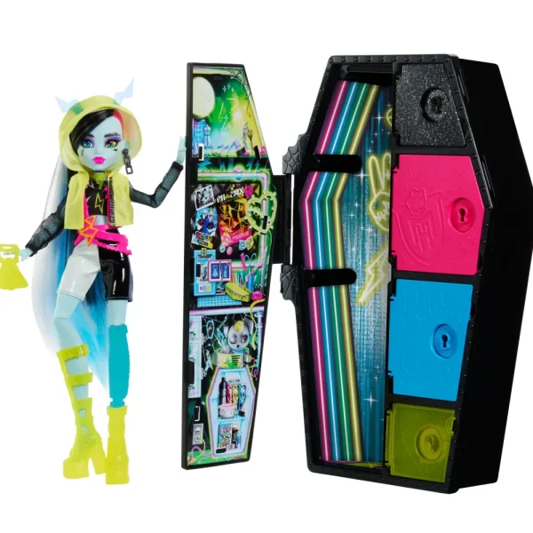 Cheap Segreti Da Brivido Neon Frights Frankie Stein, Playset Con Bambola, Abiti E Armadietto Per I Look Fashion Dolls