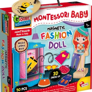 Outlet Montessori Baby Legno Magnetic Fashion Doll Giochi Educativi In Legno