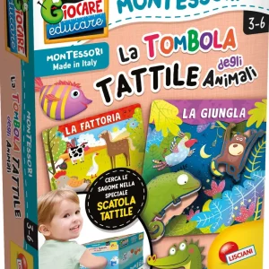 Discount Montessori Tombola Tattile Degli Animali Primi Apprendimenti