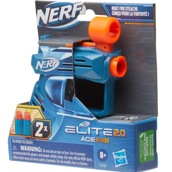 Sale Elite 2.0 Blaster Ace Sd-1, Con 2 Dardi Originali Elite E Portadardi Da 1 , Per Lanci Furtivi, Facile Da Usare Giochi Di Abilita E Sport