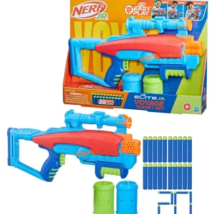 Discount Elite Junior Set Voyage Target, Blaster In Gommapiuma Facile Da Usare, 20 Dardi Elite, 2 Bersagli, Per Giochi All'Aperto Di Bambini E Bambine, Dai 6 Anni In Su Giochi Di Abilita E Sport