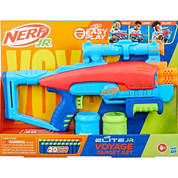 Discount Elite Junior Set Voyage Target, Blaster In Gommapiuma Facile Da Usare, 20 Dardi Elite, 2 Bersagli, Per Giochi All'Aperto Di Bambini E Bambine, Dai 6 Anni In Su Giochi Di Abilita E Sport