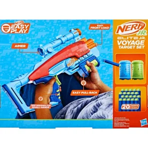 Discount Elite Junior Set Voyage Target, Blaster In Gommapiuma Facile Da Usare, 20 Dardi Elite, 2 Bersagli, Per Giochi All'Aperto Di Bambini E Bambine, Dai 6 Anni In Su Giochi Di Abilita E Sport