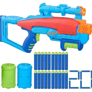 Discount Elite Junior Set Voyage Target, Blaster In Gommapiuma Facile Da Usare, 20 Dardi Elite, 2 Bersagli, Per Giochi All'Aperto Di Bambini E Bambine, Dai 6 Anni In Su Giochi Di Abilita E Sport