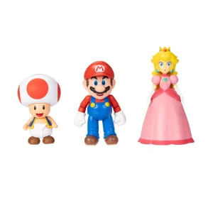 Store Super Mario Personaggi Articolati 10 Cm, Pacco Da 3 Action Figures