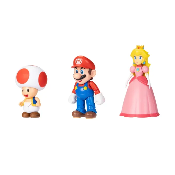 Store Super Mario Personaggi Articolati 10 Cm, Pacco Da 3 Action Figures