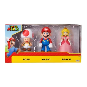 Store Super Mario Personaggi Articolati 10 Cm, Pacco Da 3 Action Figures