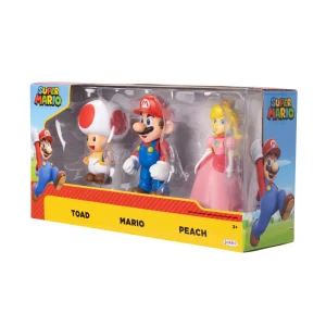 Store Super Mario Personaggi Articolati 10 Cm, Pacco Da 3 Action Figures