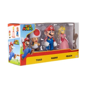 Store Super Mario Personaggi Articolati 10 Cm, Pacco Da 3 Action Figures