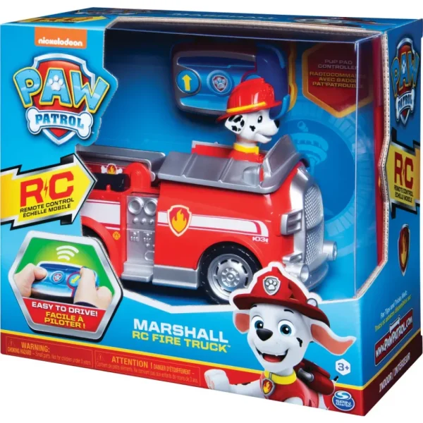 Sale Marshall Rc Fire Truck Camion Dei Vigili Del Fuoco Motore Elettrico Macchinine Bambini