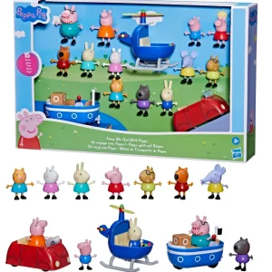 Cheap , Parti Con Peppa!, Giocattolo Per Eta Prescolare, Set Da 15 Pezzi Che Include 12 Action Figure E 3 Veicoli, Dai 3 Anni In Su Mondi Immaginari