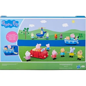 Cheap , Parti Con Peppa!, Giocattolo Per Eta Prescolare, Set Da 15 Pezzi Che Include 12 Action Figure E 3 Veicoli, Dai 3 Anni In Su Mondi Immaginari