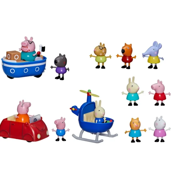 Cheap , Parti Con Peppa!, Giocattolo Per Eta Prescolare, Set Da 15 Pezzi Che Include 12 Action Figure E 3 Veicoli, Dai 3 Anni In Su Mondi Immaginari