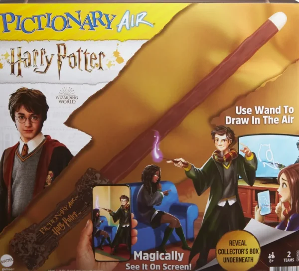 Flash Sale Pictionary Air Harry Potter Gioco Di Disegni Per Famiglie, Con Penna A Forma Di Bacchetta, 8+ Anni Giochi In Scatola Per Famiglia