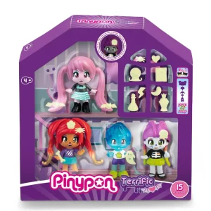 Discount Terrific Friends, Quattro Personaggi Con Accessori Che Brillano Al Buio Mini Dolls