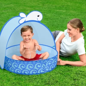 Cheap Piscina Balenottera Pop-Up Con Copertura, Cm. 78X68X60 Gonfiabili Per Bambini