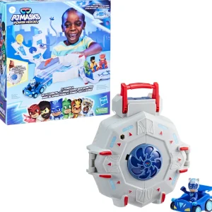 New Super Pigiamini, Playset Pj Power Q, Set Del Quartier Generale Dei Superpigiamini Con Auto E Action Figure, Giocattoli A Tema Supereroi Per Bambini E Bambine Dai 3 Anni In Su Mondi Immaginari