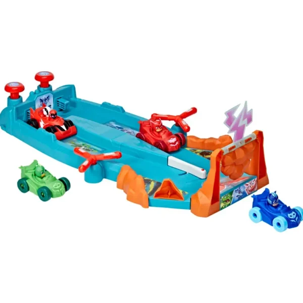 Clearance Super Pigiamini, Pista Delle Macchinine, Playset Con Pista E 4 Macchine , Per Bambini Dai 3 Anni In Su Mondi Immaginari