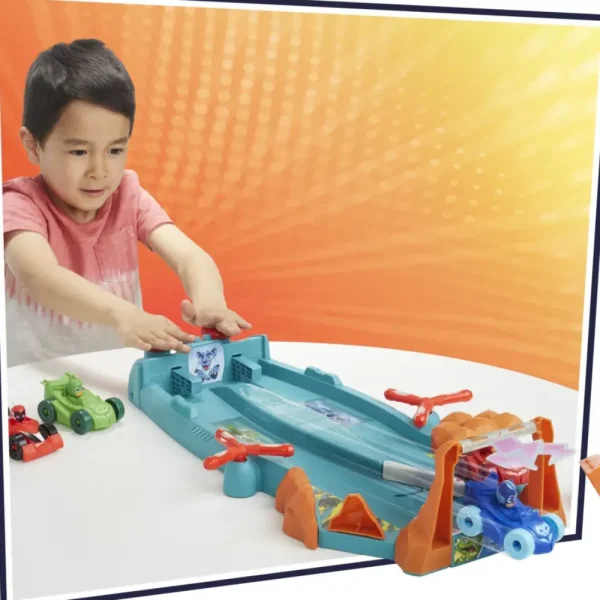 Clearance Super Pigiamini, Pista Delle Macchinine, Playset Con Pista E 4 Macchine , Per Bambini Dai 3 Anni In Su Mondi Immaginari