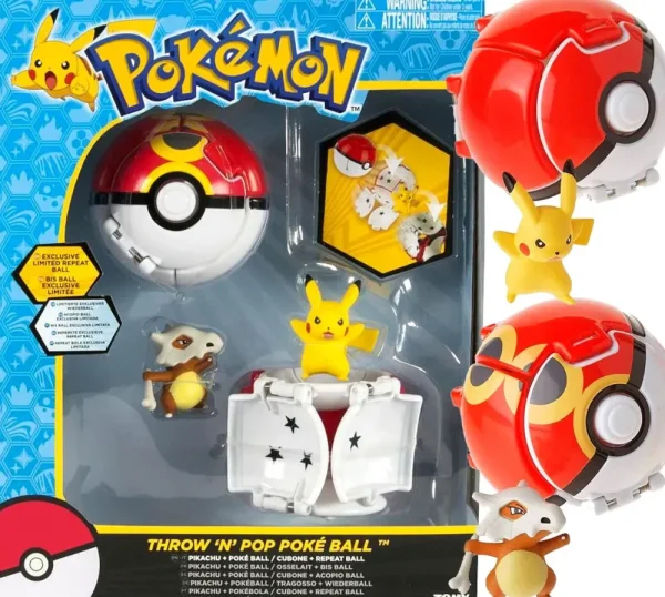 Cheap Pkm Set Pikachu E Poke Ball Action Figures