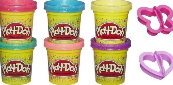 Online Play Doh 6 Vasetti Brillanti Plastilina E Pasta Modellabile