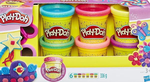 Online Play Doh 6 Vasetti Brillanti Plastilina E Pasta Modellabile