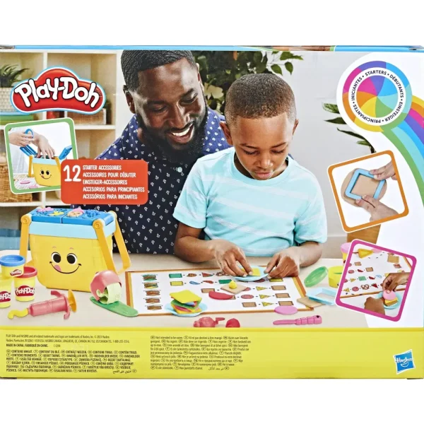 New Il Mio Primo Picnic Delle Forme, 12 Strumenti E 6 Vasetti, Giocattoli Per Eta Prescolare Plastilina E Pasta Modellabile