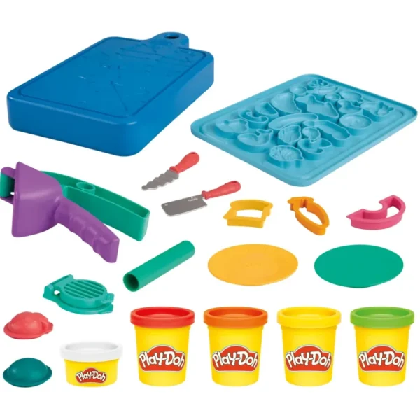 Flash Sale , Il Mio Primo Set Da Chef, Con 14 Accessori Finti Da Cucina, Giocattoli Per Bambini E Bambine Plastilina E Pasta Modellabile