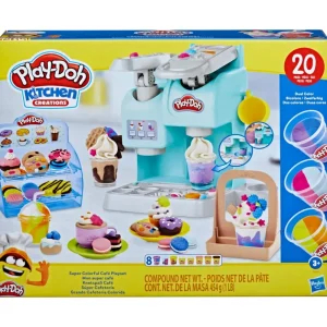 Cheap , Kitchen Creations, La Caffettiera Super Colorata, Playset Con 20 Accessori E 8 Vasetti Di Pasta Modellabile Plastilina E Pasta Modellabile