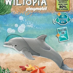 New - Animaux 71051 Delfino Wiltopia Fatto In Materiali Sostenibili Mondi Immaginari