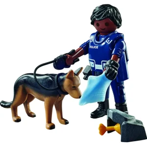 Clearance Special Plus 71162 Agente Con Cane Poliziotto Per Bambini Dai 4 Anni In Su Set Costruzioni
