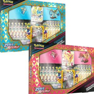 Flash Sale Collezione Premium Statuina Zacian/Zamazenta Cromatico Zenit Regale Giochi Di Carte