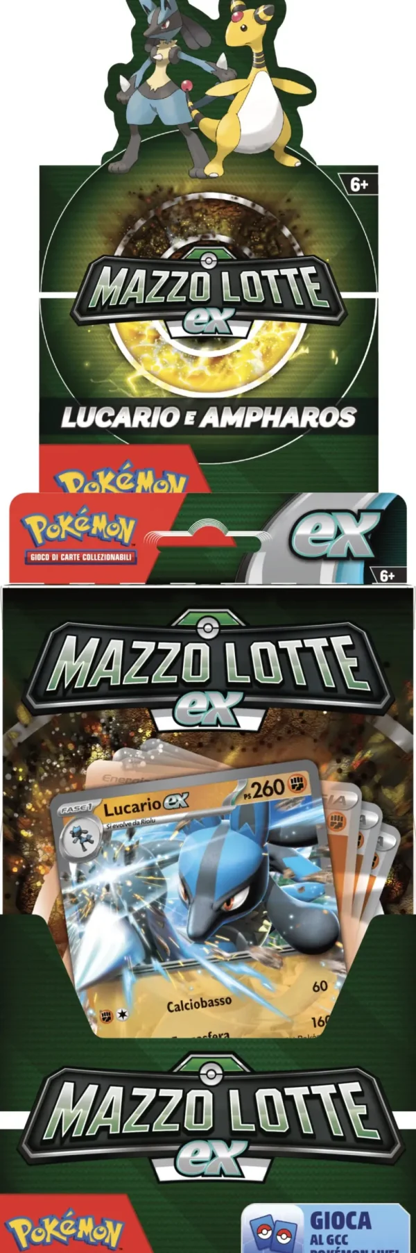 Best Mazzo Lotte Ex Ampharos-Ex / Lucario-Ex Giochi Di Carte