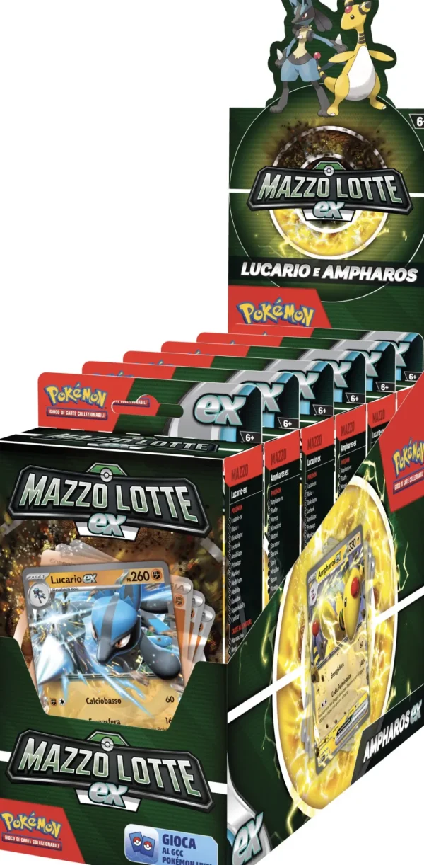 Best Mazzo Lotte Ex Ampharos-Ex / Lucario-Ex Giochi Di Carte