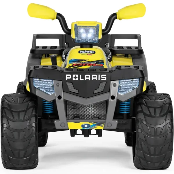 Clearance Polaris Sportsman Pro Citrus - L'Emozione Di Guidare Un Quad Elettrico Con Prestazioni Di Alto Livello Su Tutti I Terreni. Ruote Gommate E 2 Motori Silenziosi Con Una Potenza Di Ben 840W. 6 Anni +. Cavalcabili Elettrici