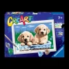 Discount Ravensburger Per Bambini, Kit Per Dipingere Con I Numeri, 7+, Serie E, Cani Retriever Kit Artistici E Pittura