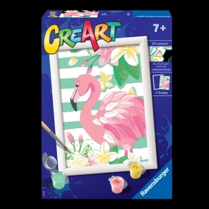 Store Ravensburger Per Bambini, Kit Per Dipingere Con I Numeri, 7+, Serie E, Fenicottero Kit Artistici E Pittura