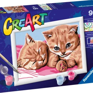 Cheap Ravensburger Serie E: Gattini Rossi, Kit Per Dipingere Con I Numeri, Contiene Una Tavola Prestampata, Pennello, Colori E Accessori, Gioco Creativo Per Bambini 9+ Anni Kit Artistici E Pittura