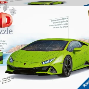 Best Lamborghini Huracan Evo Verde, 108 Pezzi, 8+ Anni Puzzle 3D