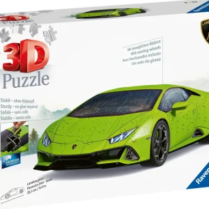 Sale Lamborghini Huracan Evo Verde, 108 Pezzi, 8+ Anni Puzzle 3D